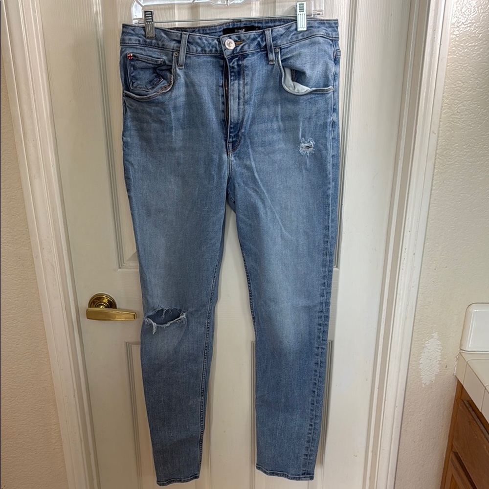 Hudson distressed skinny jeans